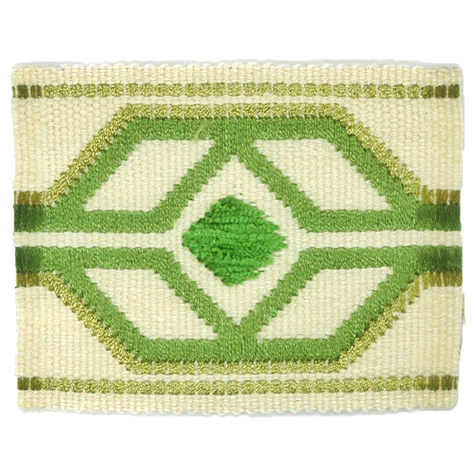 Stout Trim Dermotte 5 Glacier Trim 56%Svi 35%Lin 9%Cot China </p><p>Repeat: H: 3, V: 0 2.13 in - My Fabric Connection -