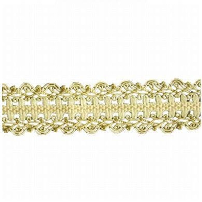 Stout Trim Hemingway 34 Alabaster ART OF DESIGN BRAIDS/GIMP/BORDER 70%SVI 17%COT 13%NYL CHINA Horizontal: 0 and Vertical: 0 1.37 in - My Fabric Connection -