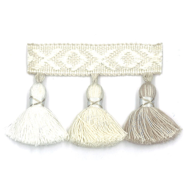 Stout Trim Purcell 1 Ecru Trim 52%SVI 42%COT 6%POL CHINA </p><p>Repeat: H: 3.500, V: 0.000 2.25 in - My Fabric Connection -