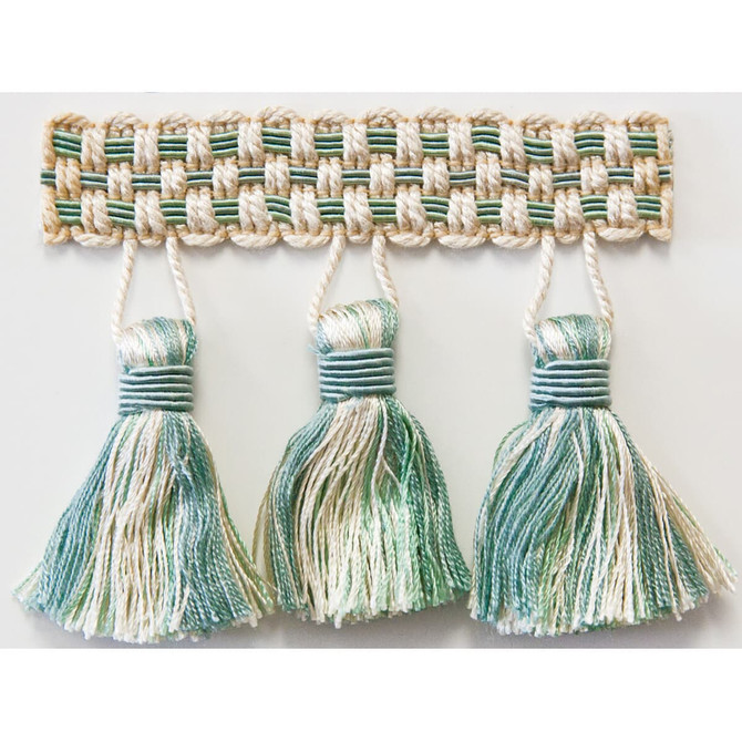 Stout Trim Sponsor 20 Beachglass ART OF DESIGN TRIM-2 TASSEL FRINGE 100%SVI CHINA Horizontal: 0 and Vertical: 0 3 in - My Fabric Connection -