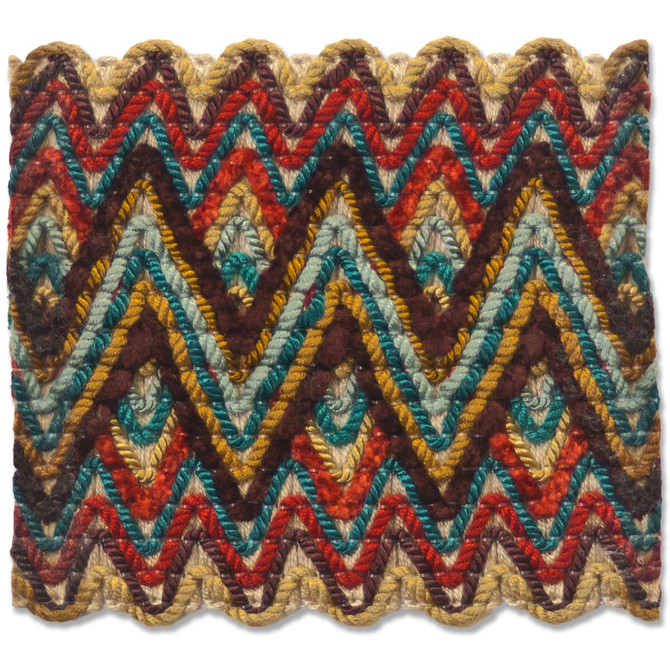 Stout Trim Topmost 4 Indigo Trim 42%Cot 42%Acr 16%Svi China </p><p>Repeat: H: 3.75, V: 0 3.13 in - My Fabric Connection -