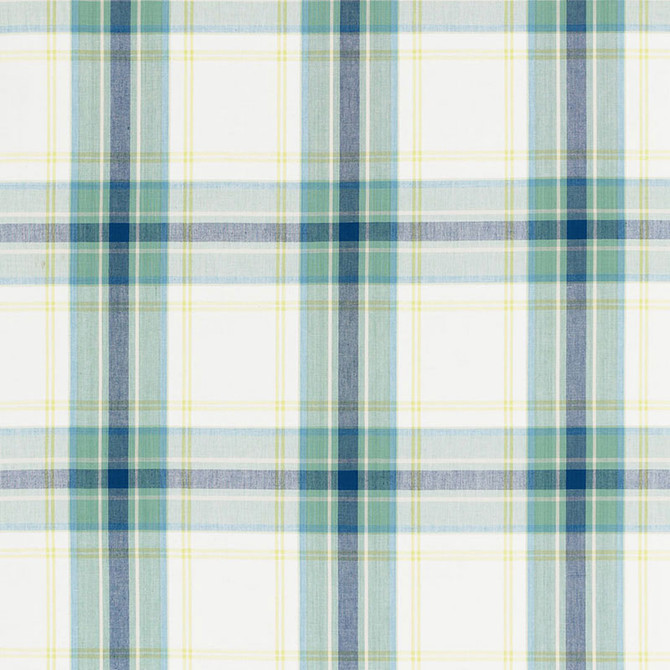 Schumacher Fabric St. Martin Plaid Capri 68071 CALYPSO PLAIDS & CHECKS COTTON 100% INDIA MARTINDALE 25,000 </p><p>Repeat: Horizontal: 9 1/8" (23CM) and Vertical: 9 1/2" (24CM) 54.25 - My Fabric Connection -
