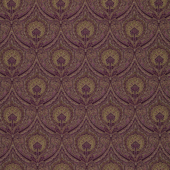 Schumacher Fabric Edwardian Paisley Claret 3042048 CHROMA See Sample UNITED STATES OF AMERICA HEAVY DUTY </p><p>Repeat: Horizontal: 6 3/4" (17CM) and Vertical: 8 1/4" (21CM) 54" WIDE (137CM) - My Fabric Connection -