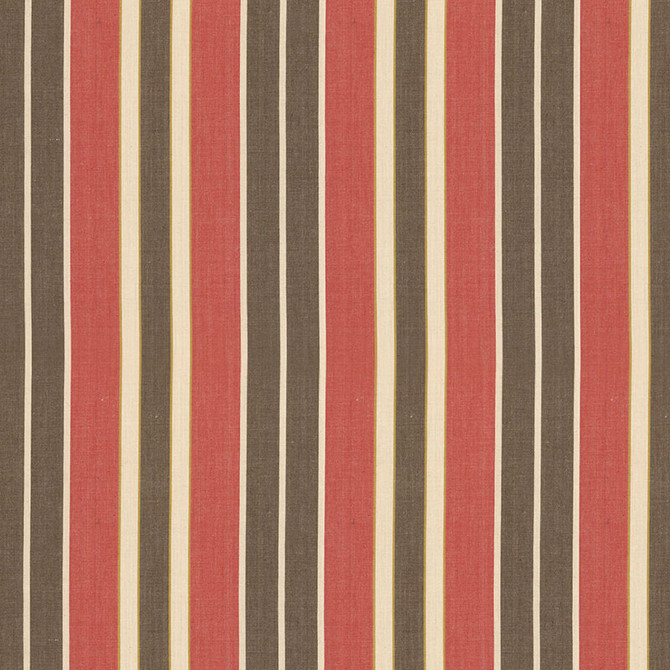 Schumacher Fabric Beacon Cotton Stripe Red/Java/Beige 62994 COUNTRY HOUSE COTTONS COTTON 100% INDIA MARTINDALE 8,000 </p><p>Repeat: Horizontal: 6 3/4" (17CM) and Vertical: 54 - My Fabric Connection -