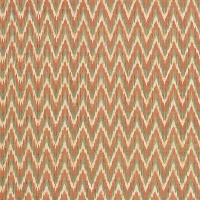 Schumacher Fabric Adari Cotton Ikat Sienna 66940 CHROMA See Sample INDIA LIGHT DUTY </p><p>Repeat: Horizontal: 2 3/8" (6CM) and Vertical: 2 1/2" (6CM) 52" WIDE (132CM) - My Fabric Connection -
