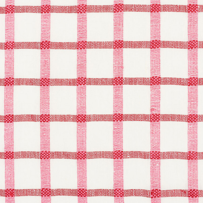 Schumacher Fabric Pauline Check Casement Rose 72072 VOGUE LIVING LINEN 100% INDIA </p><p>Repeat: Horizontal: 2" (5CM) and Vertical: 2" (5CM) 53 - My Fabric Connection -