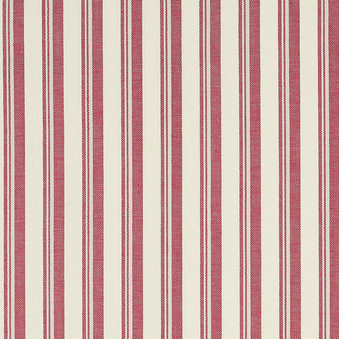 Schumacher Fabric Capri Red/White 69445 MILES REDD See Sample ITALY - </p><p>Repeat: Horizontal: 1 5/8" (4CM) and Vertical: - 60" (152CM) - My Fabric Connection -
