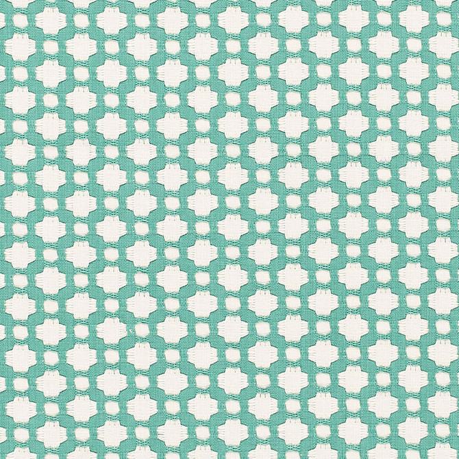 Schumacher Fabric Betwixt Pool/Natural 65687 ESSENTIALS: SMALL-SCALE UPHOLSTERY I COTTON 100% INDIA MARTINDALE 20,000 </p><p>Repeat: Horizontal: 1 5/8" (4CM) and Vertical: 1 3/8" (3CM) 54 - My Fabric Connection -