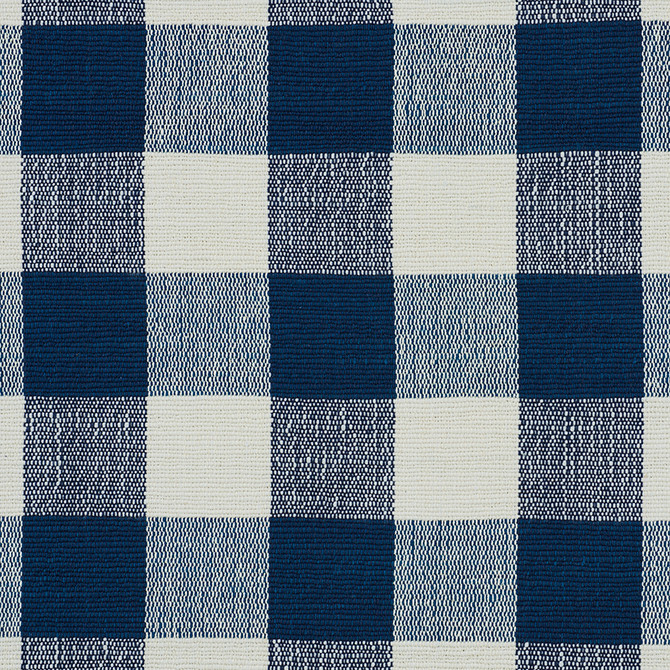 Schumacher Fabric Barnes Performance Check Blue 77550 NEW TRADITIONAL II ACRYLIC 70% COTTON 30% INDIA </p><p>Repeat: Horizontal: 6 1/4" (16CM) and Vertical: 6 1/4" (16CM) 55 - My Fabric Connection -