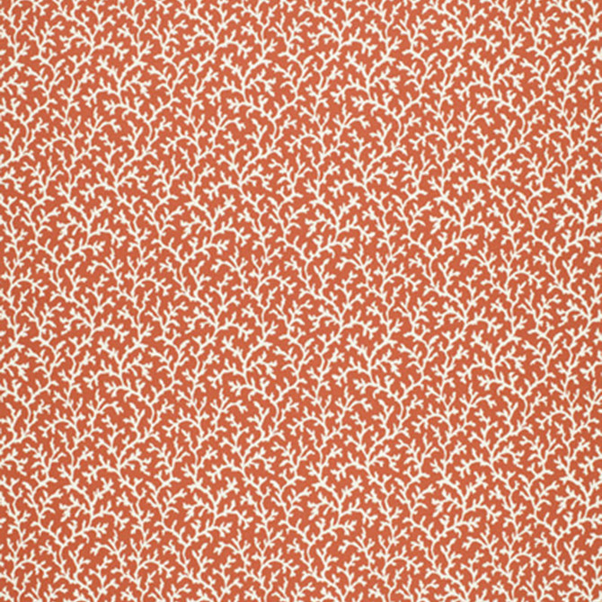Schumacher Fabric Biscay Coral 3442000 CHROMA COTTON 50% POLYESTER 50% CHILE WYZENBEEK 30,000 </p><p>Repeat: Horizontal: 6 3/4" (17CM) and Vertical: 13" (33CM) 54 - My Fabric Connection -
