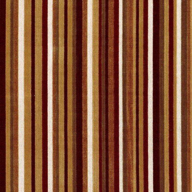 Schumacher Fabric Syncopated Velvet Stripe Bronze / Wine 55322 Cut & Patterned Velvets 13.0" - My Fabric Connection -