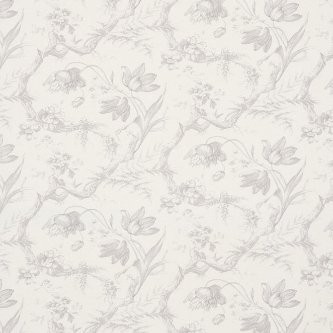 Schumacher Fabric Toile De Fleurs Grisaille 177401 SCHUMACHER CLASSICS See Sample FRANCE MEDIUM DUTY </p><p>Repeat: Horizontal: 26 3/4" (68CM) and Vertical: 13 5/8" (35CM) 54" (137CM) - My Fabric Connection -