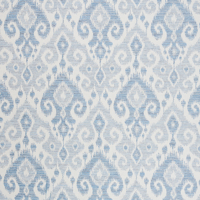 Schumacher Fabric Dedra Performance Sky 77360 NEW TRADITIONAL II COTTON 56% VISCOSE 16% ITALY MARTINDALE 18,000 </p><p>Repeat: Horizontal: 13 3/4" (35CM) and Vertical: 29 1/2" (75CM) 55 - My Fabric Connection -