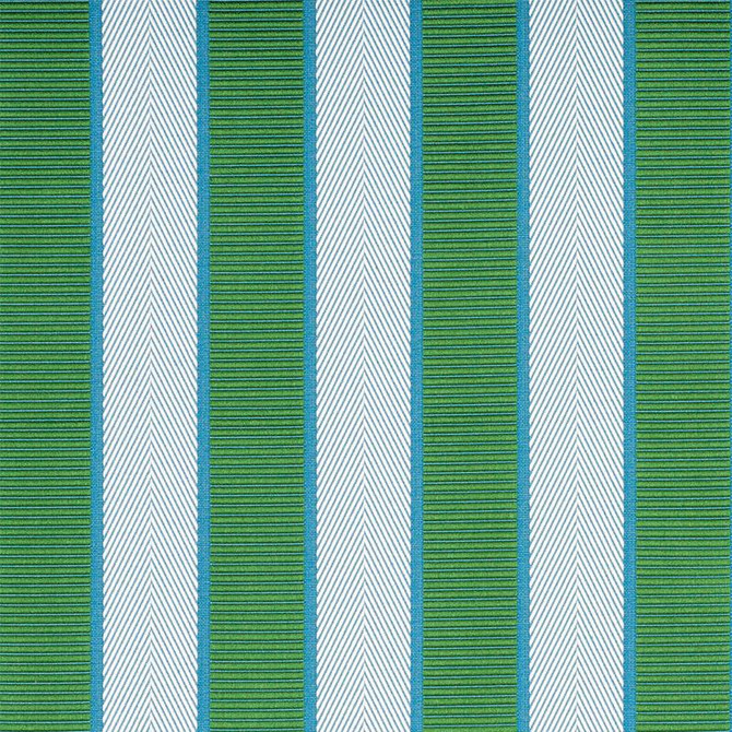 Schumacher Fabric Ribbon Stripe Emerald 77100 Timothy Corrigan 1.12" - My Fabric Connection -
