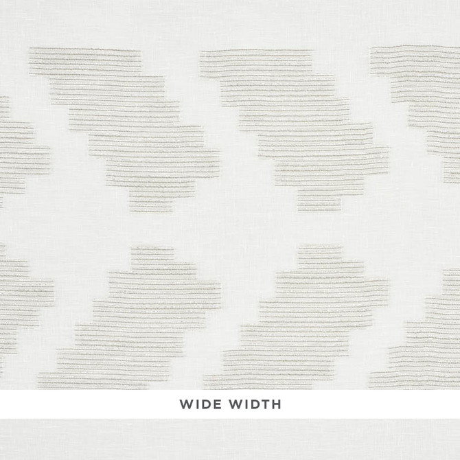 Schumacher Fabric Adia Sheer Quartz 76501 WORLD VIEW LINEN 60% POLYACRYLIC 20% TURKEY </p><p>Repeat: Horizontal: 7 1/2" (19CM) and Vertical: 23 1/2" (60CM) 118.5 - My Fabric Connection -