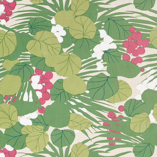 Schumacher Fabric Sea Grapes Tropical 178631 TROPICANA See Sample UNITED KINGDOM - </p><p>Repeat: Horizontal: 27" (69CM) and Vertical: 24 3/4" (63CM) 55" (140CM) - My Fabric Connection -