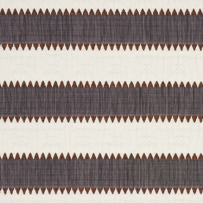 Schumacher Fabric Isolde Stripe Cinder 76751 FOLK ART COTTON 72% ACRYLIC 22% ITALY </p><p>Repeat: Horizontal: 1 3/4" (4CM) and Vertical: 3 3/4" (10CM) 52.5 - My Fabric Connection -