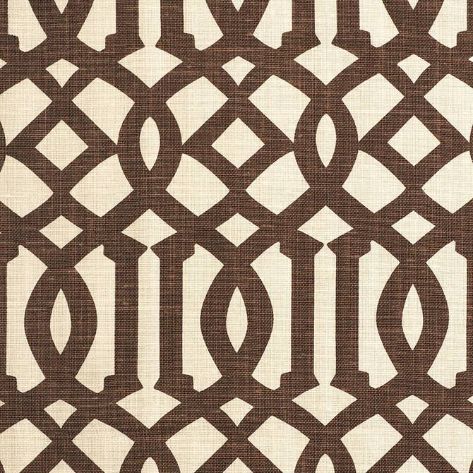 Schumacher Fabric Imperial Trellis Ii Java / Cream 174413 PRINT HAPPY See Sample BELGIUM . </p><p>Repeat: Horizontal: 6" (15CM) and Vertical: 12" (30CM) 54" WIDE (137CM) - My Fabric Connection -
