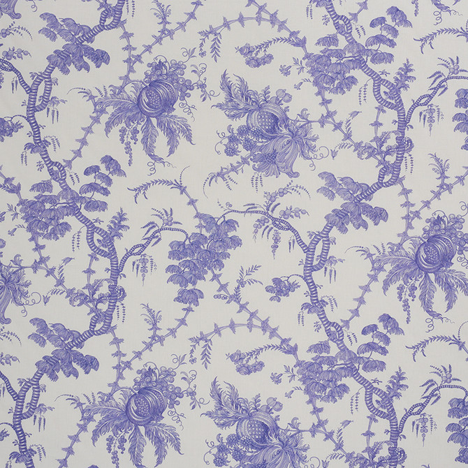 Schumacher Fabric San Cristobal Toile Purple 178732 SCHUMACHER CLASSICS LINEN 100% UNITED KINGDOM </p><p>Repeat: Horizontal: 55" (140CM) and Vertical: 29 1/2" (75CM) 55.25 - My Fabric Connection -