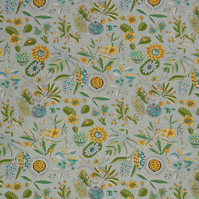 Schumacher Fabric Roca Redonda Grey & Ochre 178771 SCHUMACHER CLASSICS See Sample UNITED KINGDOM - </p><p>Repeat: Horizontal: 27 1/4" (69CM) and Vertical: 39 1/2" (100CM) 54 3/4" (139CM) - My Fabric Connection -