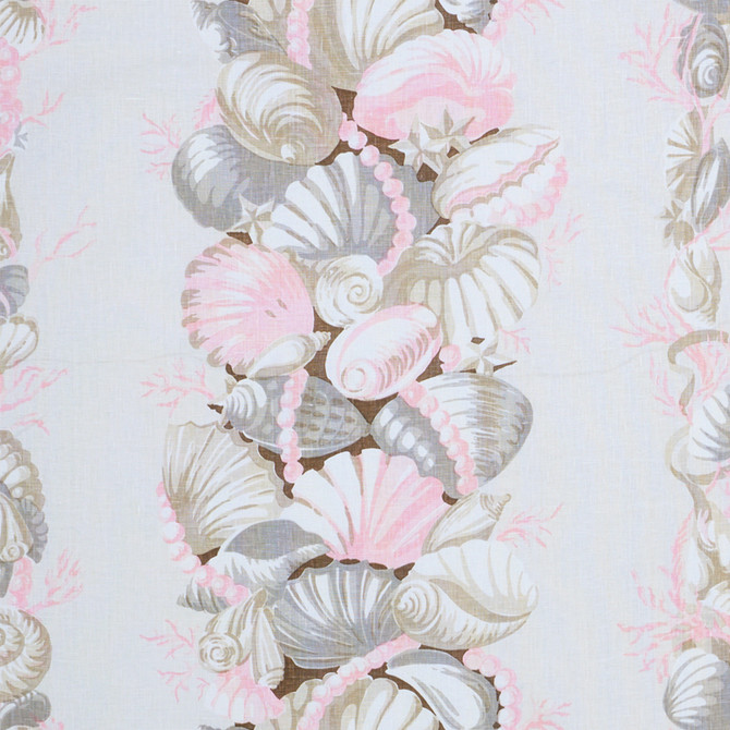 Schumacher Fabric Bedolina Chintz Pink & Natural 178781 SCHUMACHER CLASSICS LINEN 100% UNITED STATES OF AMERICA </p><p>Repeat: Horizontal: 54" (137CM) and Vertical: 27" (69CM) 54 - My Fabric Connection -