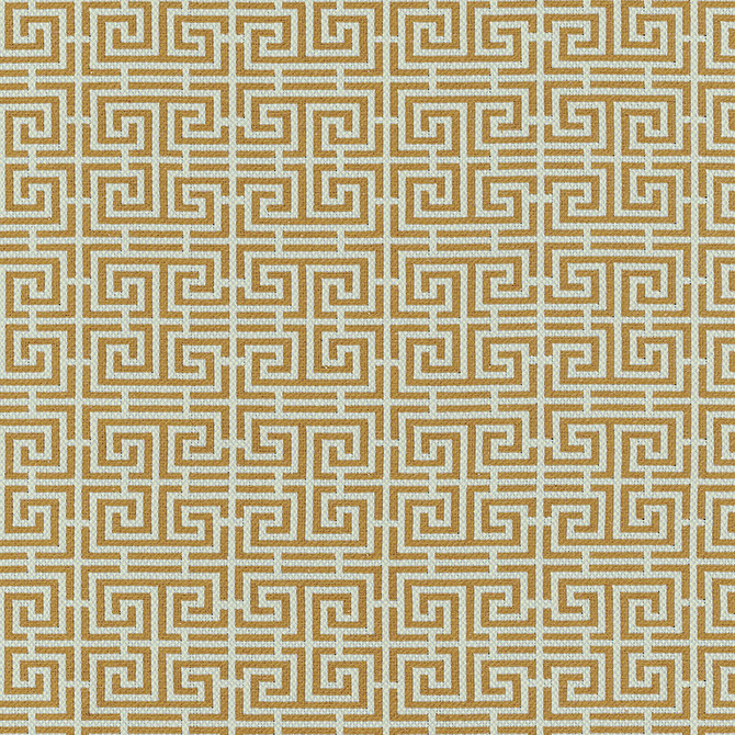 Schumacher Fabric Chinois Fret Tobacco / Aqua 54954 ESSENTIALS: SMALL-SCALE UPHOLSTERY I COTTON 95% POLIAMMIDIC 5% FRANCE MARTINDALE 36,000 </p><p>Repeat: Horizontal: 4 1/2" (11CM) and Vertical: 2 3/8" (6CM) 56 - My Fabric Connection -