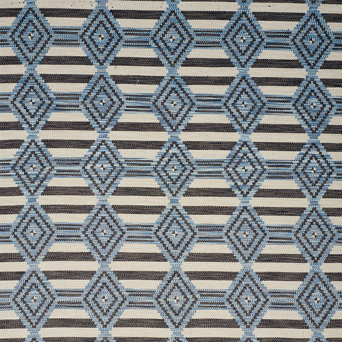 Schumacher Fabric Manta Performance Blue 77442 TRUE WEST See Sample ITALY MEDIUM DURABILITY </p><p>Repeat: Horizontal: 9 1/2" (24CM) and Vertical: 8 1/2" (22CM) 55 1/2" (141CM) - My Fabric Connection -