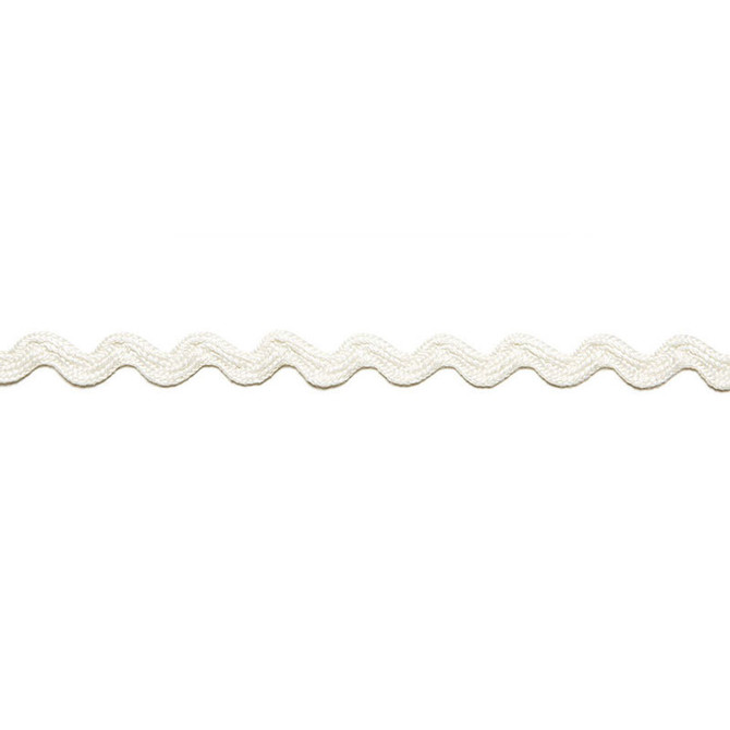 Schumacher Trim Chantal Linen Rickrack Blanc 65460 AU NATUREL TRIMMINGS LINEN 100% ITALY </p><p>Repeat: Horizontal: 3/4" (2CM) and Vertical: 0.625 - My Fabric Connection -