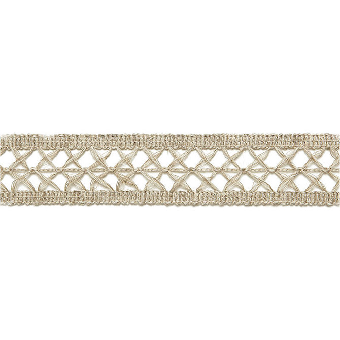 Schumacher Trim Nicole Linen Braid String 65490 AU NATUREL TRIMMINGS See Sample ITALY . </p><p>Repeat: Horizontal: 1" (3CM) and Vertical: - 1 1/2" WIDE (4CM) - My Fabric Connection -