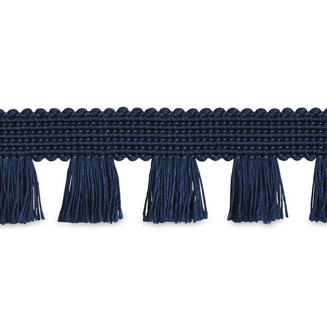 Schumacher Trim Bell Fringe Navy 70724 COUTURE TRIMS See Sample GERMANY - </p><p>Repeat: Horizontal: 1" (3CM) and Vertical: - 1 1/8" (3CM) - My Fabric Connection -