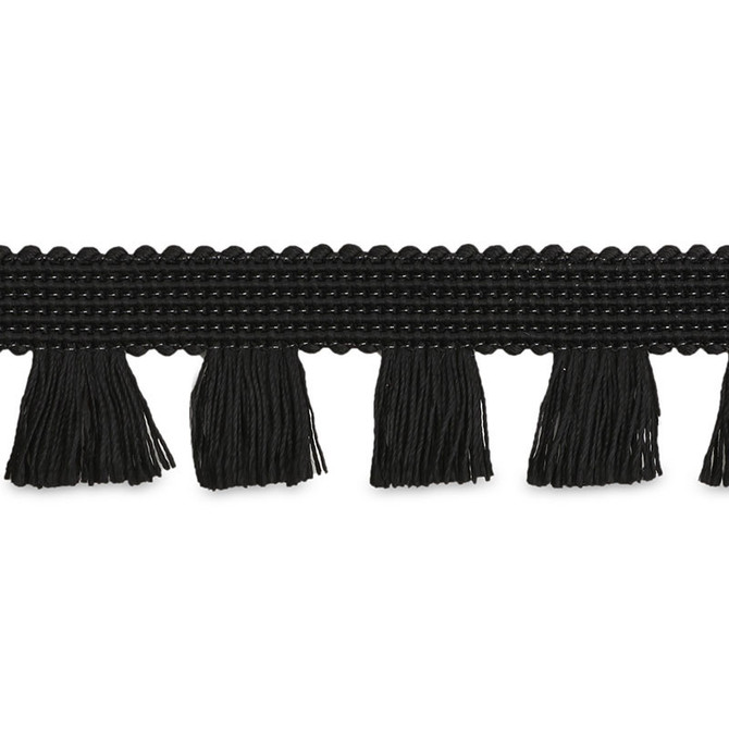 Schumacher Trim Bell Fringe Black 70729 COUTURE TRIMS VISCOSE 100% GERMANY </p><p>Repeat: Horizontal: 1" (3CM) and Vertical: 1.125 - My Fabric Connection -
