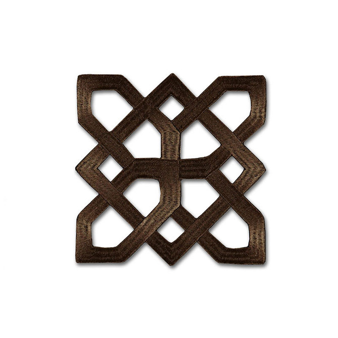 Schumacher Trim Shanghai Applique Bittersweet 66111 MARY MCDONALD See Sample INDIA . </p><p>Repeat: Horizontal: 6 5/8" (17CM) and Vertical: 6 5/8" (17CM) 6 1/2" WIDE (17CM) - My Fabric Connection -