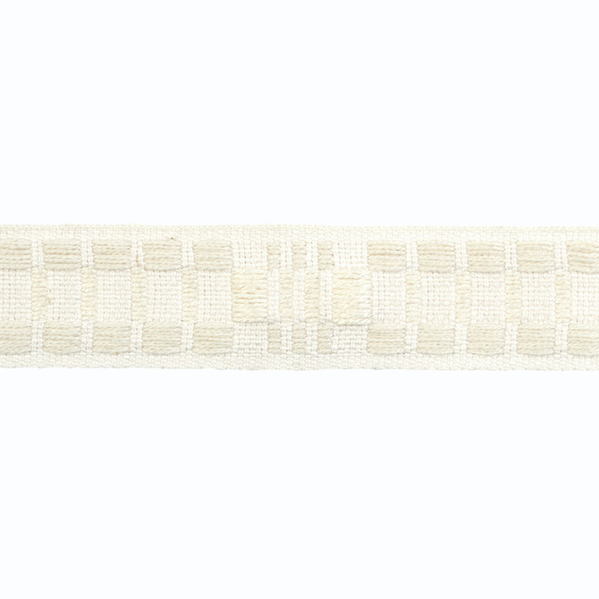 Schumacher Trim Carmo Tape Narrow Ivory 78993 STEPHANIE SEAL BROWN TAPES See Sample UNITED KINGDOM - </p><p>Repeat: Horizontal: - and Vertical: - 7/8" (2CM) - My Fabric Connection -