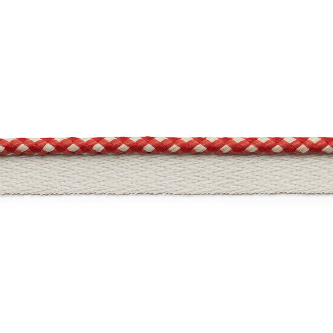 Schumacher Trim Keaton Lip Cord Red 74905 PERFECT BASICS: TRIMS See Sample UNITED KINGDOM - </p><p>Repeat: Horizontal: - and Vertical: - 3/4" (2CM) - My Fabric Connection -