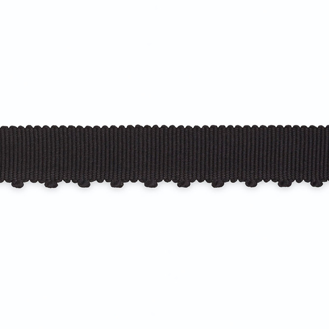 Schumacher Trim Amy Picot-Edge Grosgrain Black B109-9 SCHUMACHER TRIM PROGRAM SILK 100% UNITED STATES OF AMERICA </p><p>Repeat: Horizontal: and Vertical: 0.75 - My Fabric Connection -