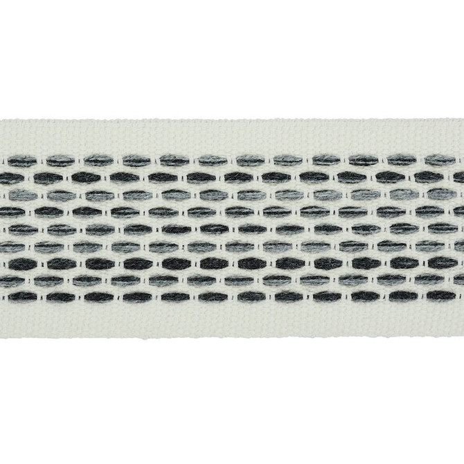 Schumacher Trim Portola Tape Indoor/Outdoor Charcoal 79422 INDOOR/OUTDOOR PRINTS & WOVENS V ACRYLIC 100% GERMANY </p><p>Repeat: Horizontal: and Vertical: 1.625 - My Fabric Connection -