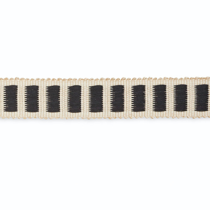 Schumacher Trim Aubrey Braid Ivory/Ebony B154-7 SCHUMACHER TRIM PROGRAM See Sample UNITED STATES OF AMERICA TO BE DETERMINED </p><p>Repeat: Horizontal: - and Vertical: - 1" WIDE (3CM) - My Fabric Connection -