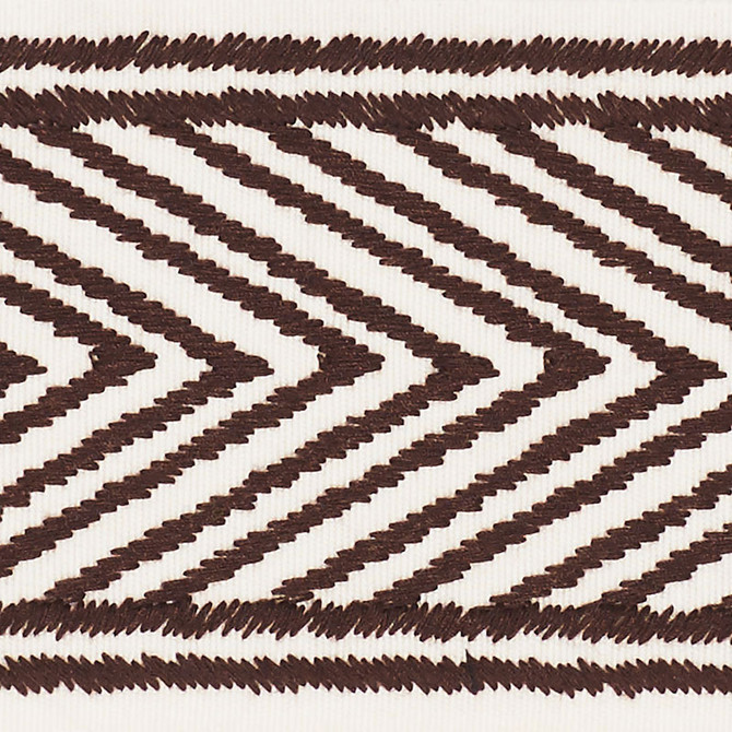 Schumacher Trim Nicholson Tape Espresso 69961 CLIQUE COTTON 76% POLYESTER 24% INDIA </p><p>Repeat: Horizontal: 2 3/4" (7CM) and Vertical: 1/2" (1CM) 3 - My Fabric Connection -