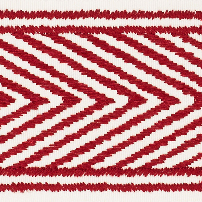 Schumacher Trim Nicholson Tape Rouge 69963 CLIQUE COTTON 76% POLYESTER 24% INDIA </p><p>Repeat: Horizontal: 2 3/4" (7CM) and Vertical: 1/2" (1CM) 3 - My Fabric Connection -
