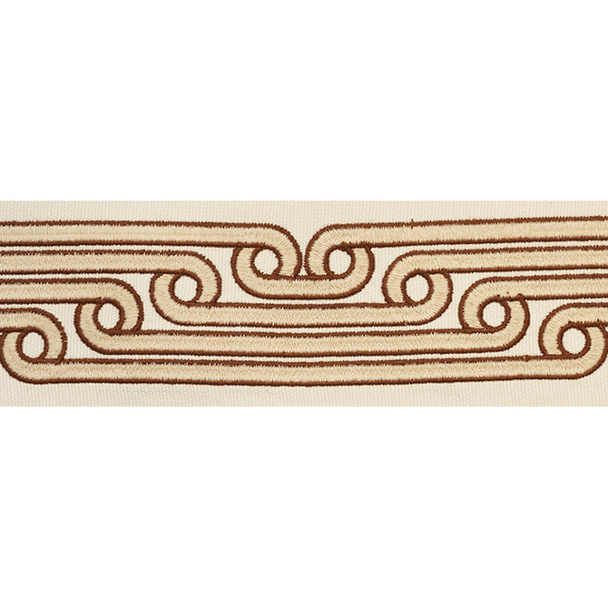 Schumacher Trim Galloway Tape Brown 77211 STEP LIVELY COTTON 65% POLYESTER 35% INDIA </p><p>Repeat: Horizontal: and Vertical: 3 - My Fabric Connection -