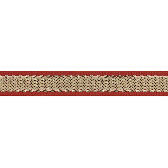 Schumacher Trim Sunset Strip Tape Sunset 68653 TIMOTHY CORRIGAN See Sample CHINA - </p><p>Repeat: Horizontal: 3/4" (2CM) and Vertical: - 2 1/2" WIDE (6 CM) - My Fabric Connection -