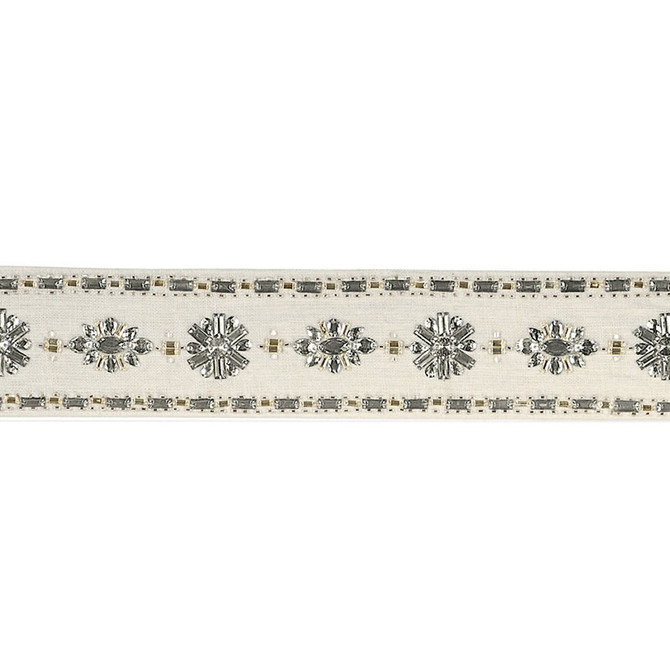 Schumacher Trim Wallis Tape Diamond 68960 125TH ANNIVERSARY See Sample INDIA - </p><p>Repeat: Horizontal: 3 3/4" (10CM) and Vertical: - 2 3/8" WIDE (6CM) - My Fabric Connection -