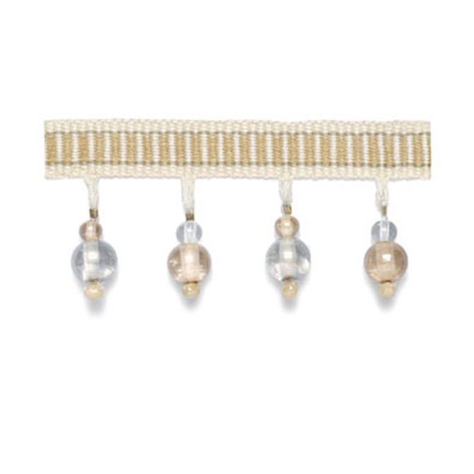 Schumacher Trim Kensley Beaded Fringe Oyster 63271 SOMERSET TRIMMINGS See Sample SOUTH AFRICA . </p><p>Repeat: Horizontal: - and Vertical: - 1 5/8" WIDE (4CM) - My Fabric Connection -