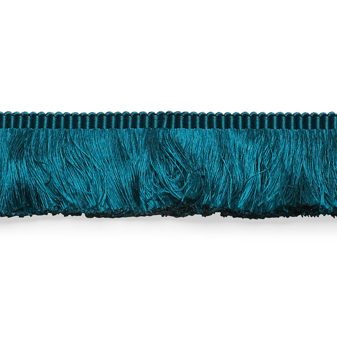 Schumacher Trim Francois Silk Brush Fringe Peacock 74587 PERFECT BASICS: TRIMS See Sample CHINA - </p><p>Repeat: Horizontal: - and Vertical: - 1 5/8" (4CM) - My Fabric Connection -