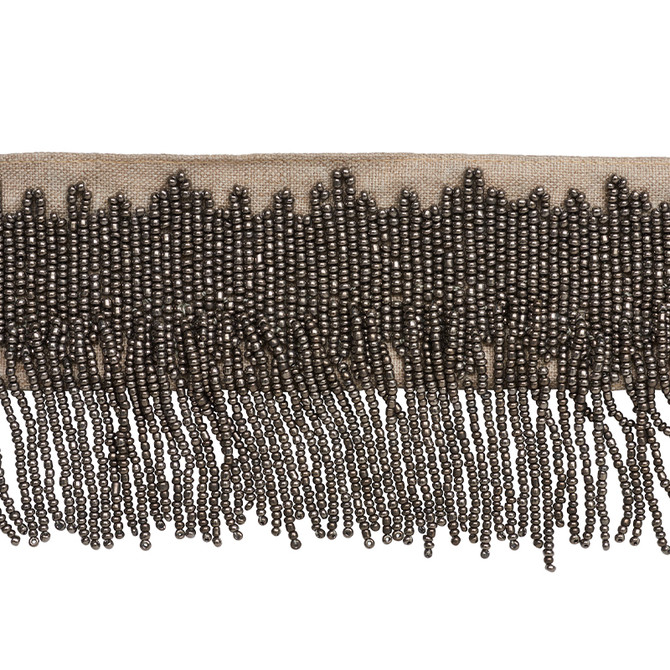 Schumacher Trim Starling Beaded Fringe Pewter 77370 STATEMENT TRIMS LINEN 80% ACRYLIC 20% INDIA </p><p>Repeat: Horizontal: and Vertical: 3.25 - My Fabric Connection -