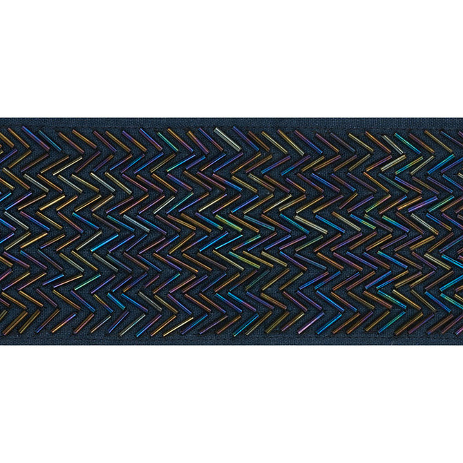 Schumacher Trim Hayworth Tape Ink 70683 COUTURE TRIMS See Sample INDIA - </p><p>Repeat: Horizontal: - and Vertical: - 3 1/2" (9CM) - My Fabric Connection -