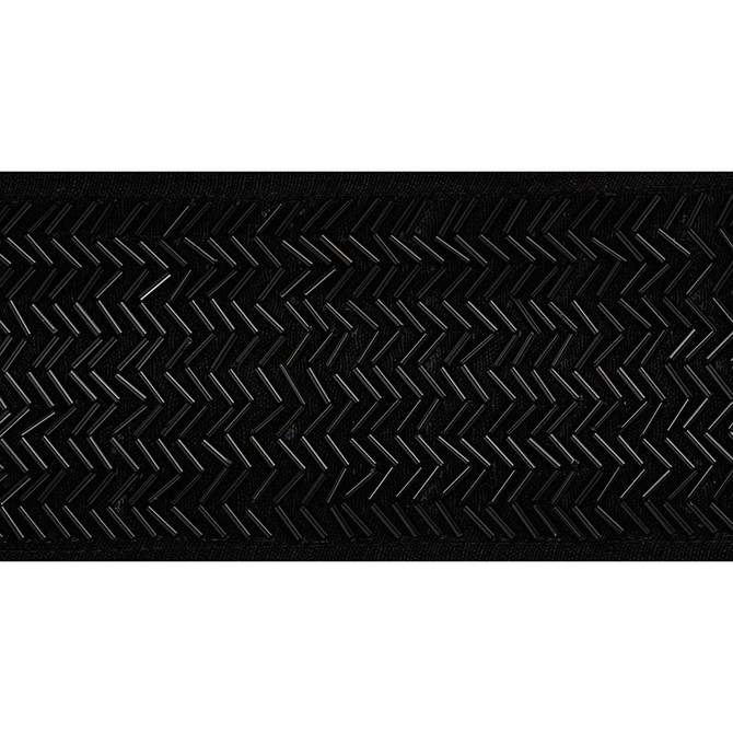 Schumacher Trim Hayworth Tape Jet 70684 COUTURE TRIMS See Sample INDIA - </p><p>Repeat: Horizontal: - and Vertical: - 3 1/2" (9CM) - My Fabric Connection -