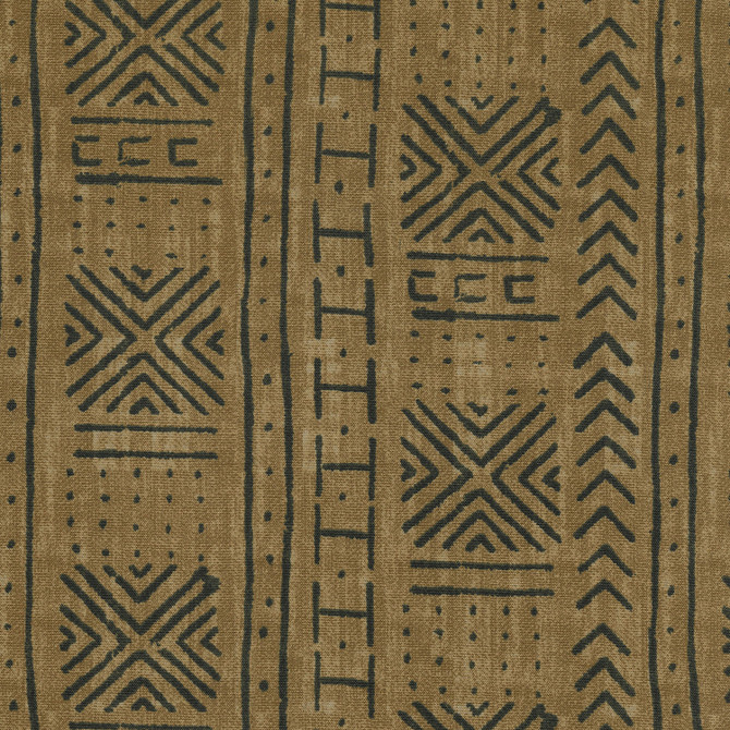 PKL Studio Fabric Od Mali Mud Cloth Pecan 450451 - 100% Spun Polyester PAKISTAN 51000 Horizontal: 13.5 and Vertical: 13.5 54 - My Fabric Connection -
