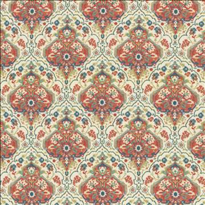Kasmir Fabric Noteworthy Pimento 1468 / 35 100% Polyester 30,000 Wyzenbeek Double Rubs </p><p>Repeat: Horizontal: 13 4/8 Inches and Vertical: 18 Inches 54 Inches - My Fabric Connection -