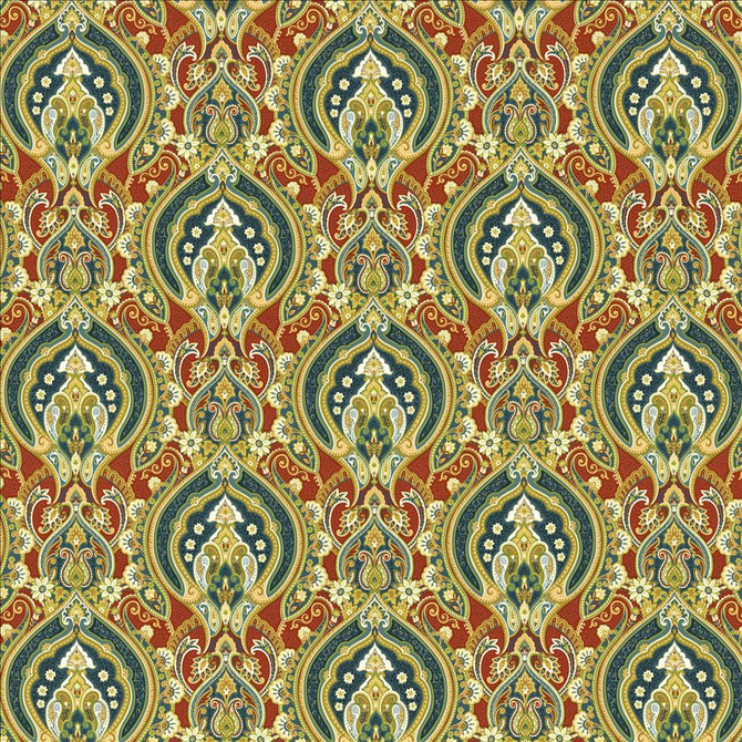 Kasmir Fabric Treasure Trove Redcoat 1468 100% Cotton
 INDONESIA </p><p>Repeat: Horizontal: 13 4/8 inches and Vertical: 13 4/8 inches 54 - My Fabric Connection -